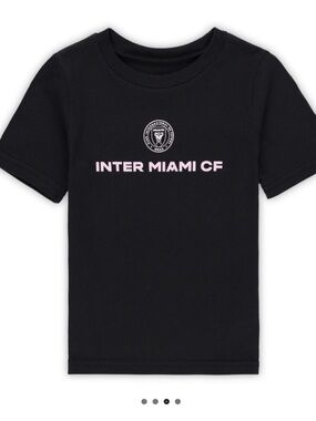 Inter Miami CF Kids Black and Pink T-Shirt